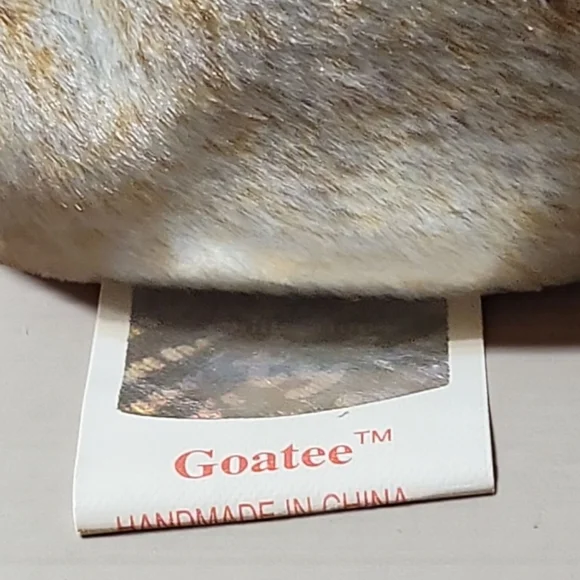 RARE Retired Vintage 1998/1999 TY Goatee Beanie Baby Goat TAG ERRORS - Picture 7 of 11